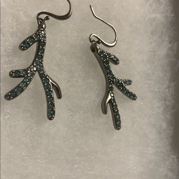 Blue Branches Earrings - Picture 1 of 3